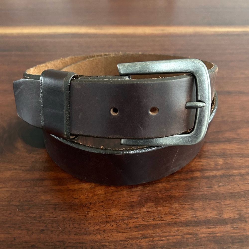 Honest by Brighton Brown Leather Belt Size 38